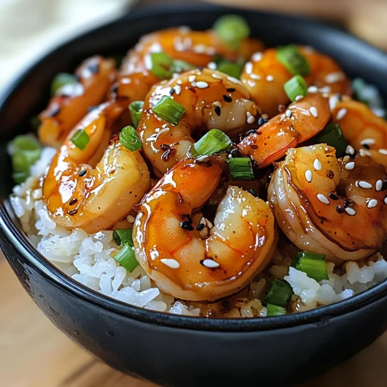 20 Minute Honey Garlic Shrimp & Rice Bowl