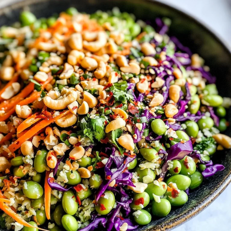 Asian Edamame Peanut Crunch Salad