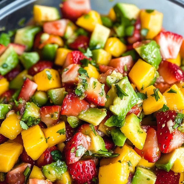 Avocado Strawberry Mango Salsa