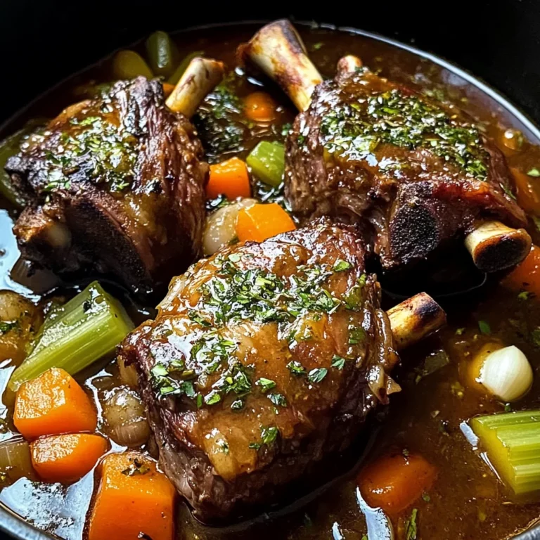 Braised Lamb Shanks with Aromatic Herb Gravy and Root Vegetables