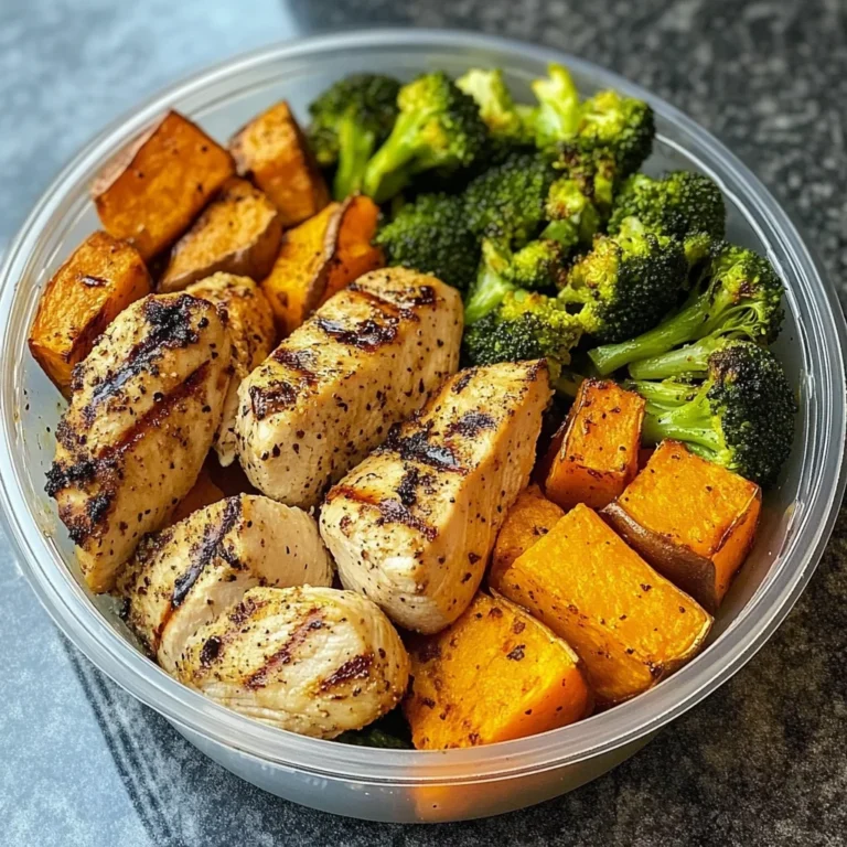 Chicken, Sweet Potato & Broccoli Meal Prep Bowls