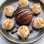 Coconut Dome with Chocolate Spread