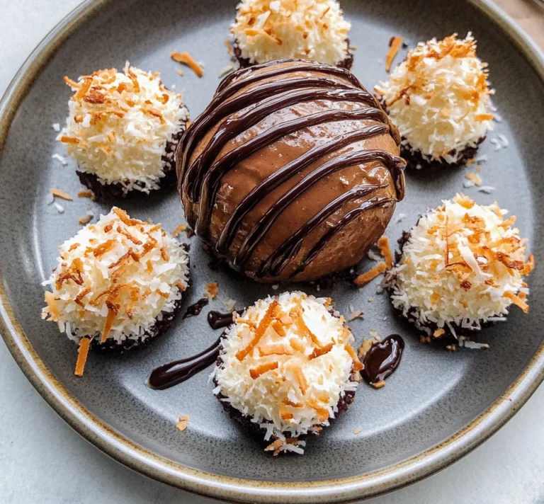 Coconut Dome with Chocolate Spread