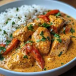 Creamy Paprika Chicken with Rice