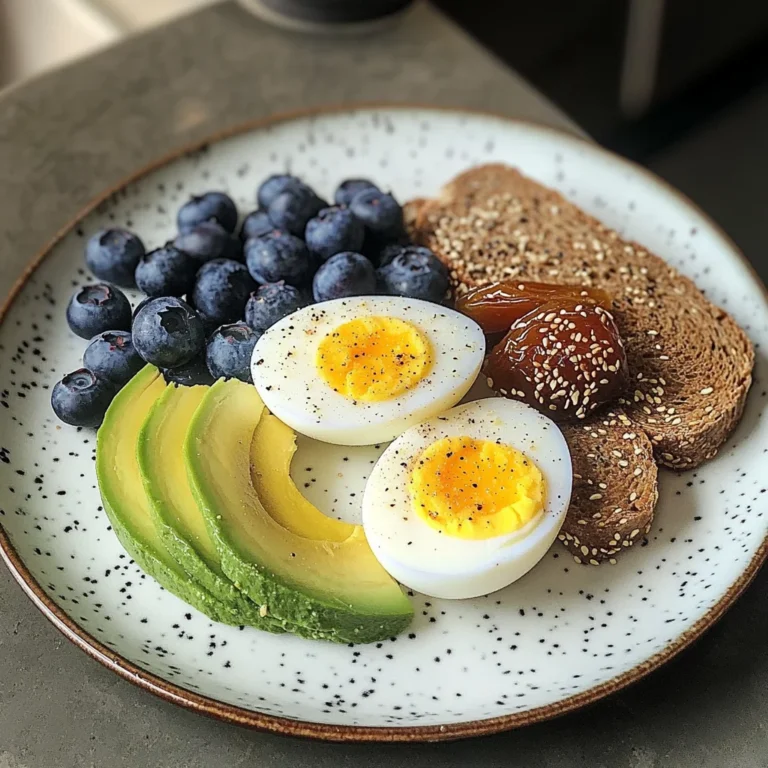 Creamy Soft-Boiled Egg Breakfast Plate