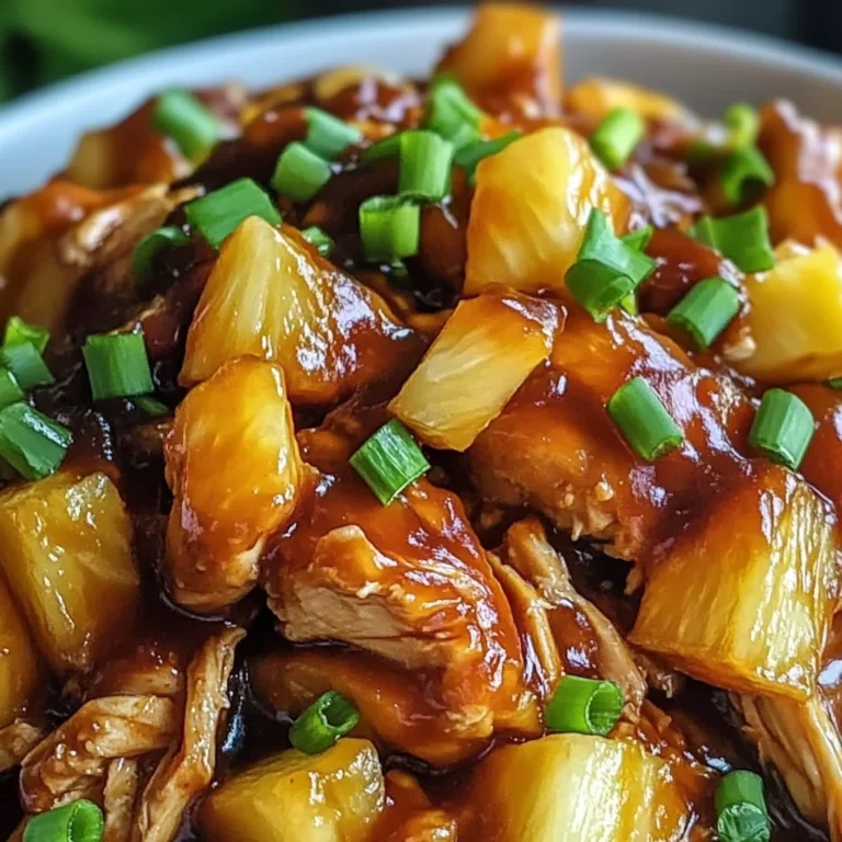 Crockpot Pineapple BBQ Chicken
