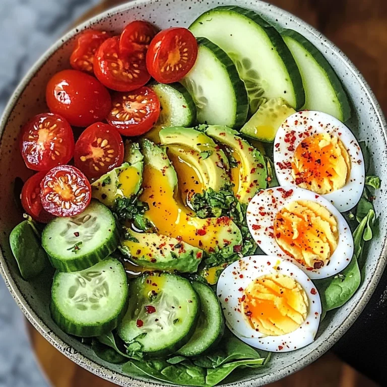 Egg & Avocado Veggie Bowl