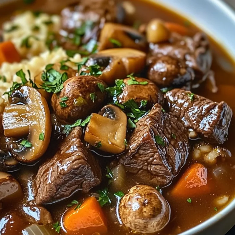 French Countryside Beef and Mushroom Stew