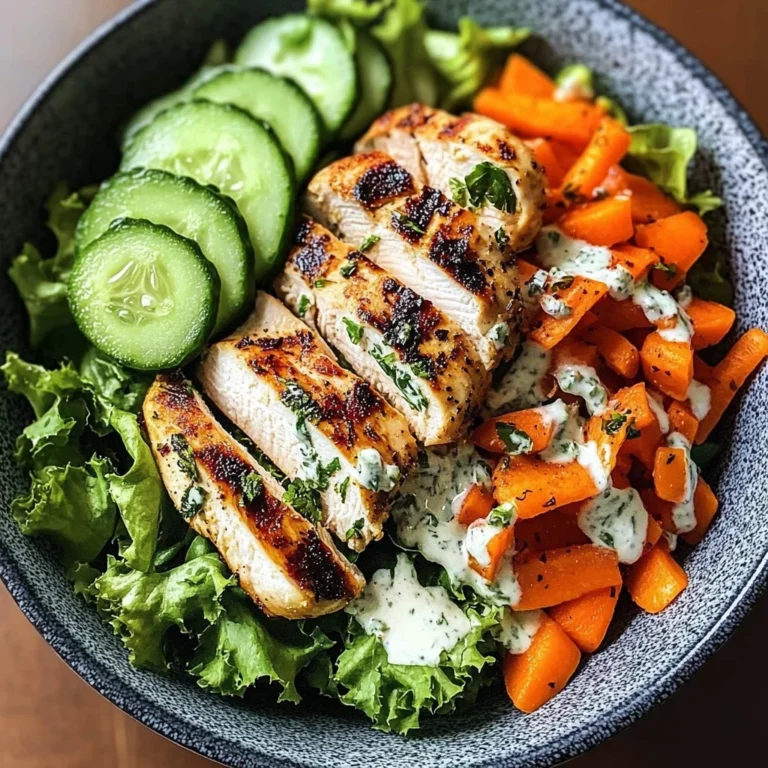 Grilled Chicken & Crunchy Veggie Power Bowl