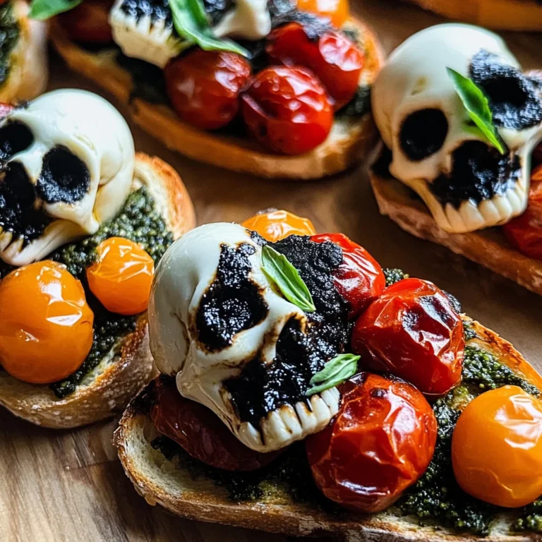 Halloween Bruschetta Appetizer