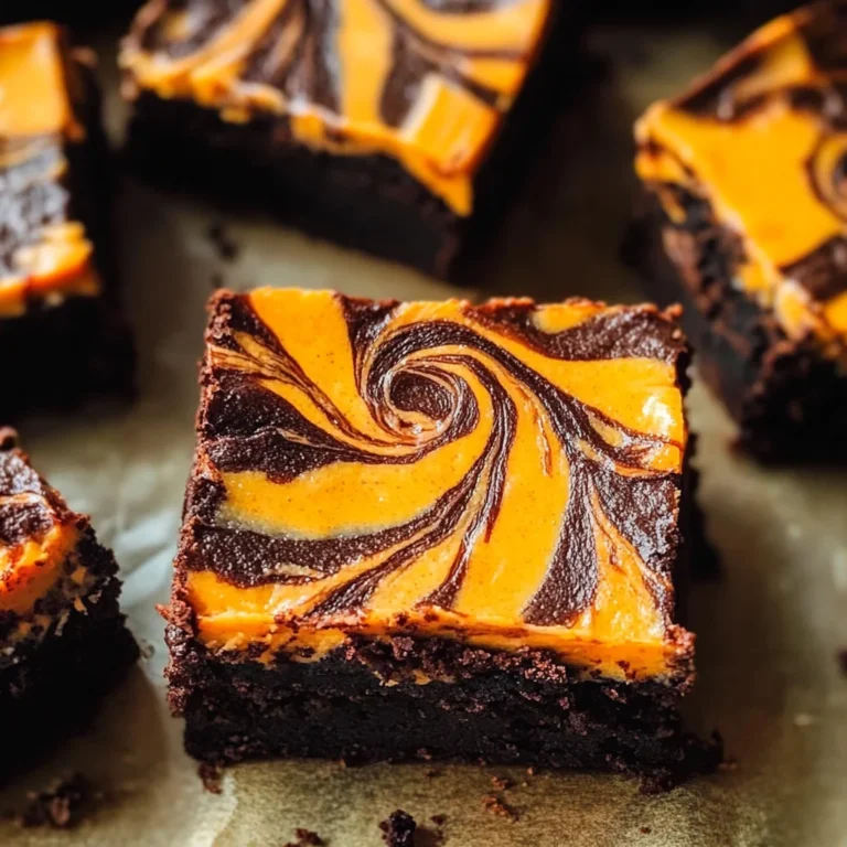 Halloween Cream Cheese Swirl Brownies