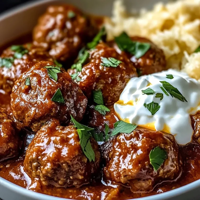Harissa Beef Meatballs with Yogurt Sauce and Garlic Naan