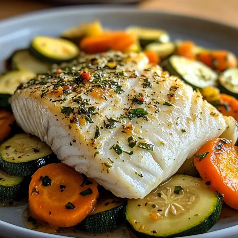 Lemon Herb White Fish with Sauted Vegetables