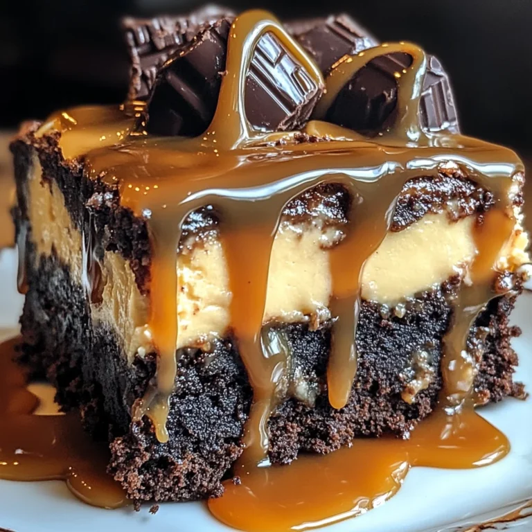 Milky Way Caramel Cheesecake Brownies