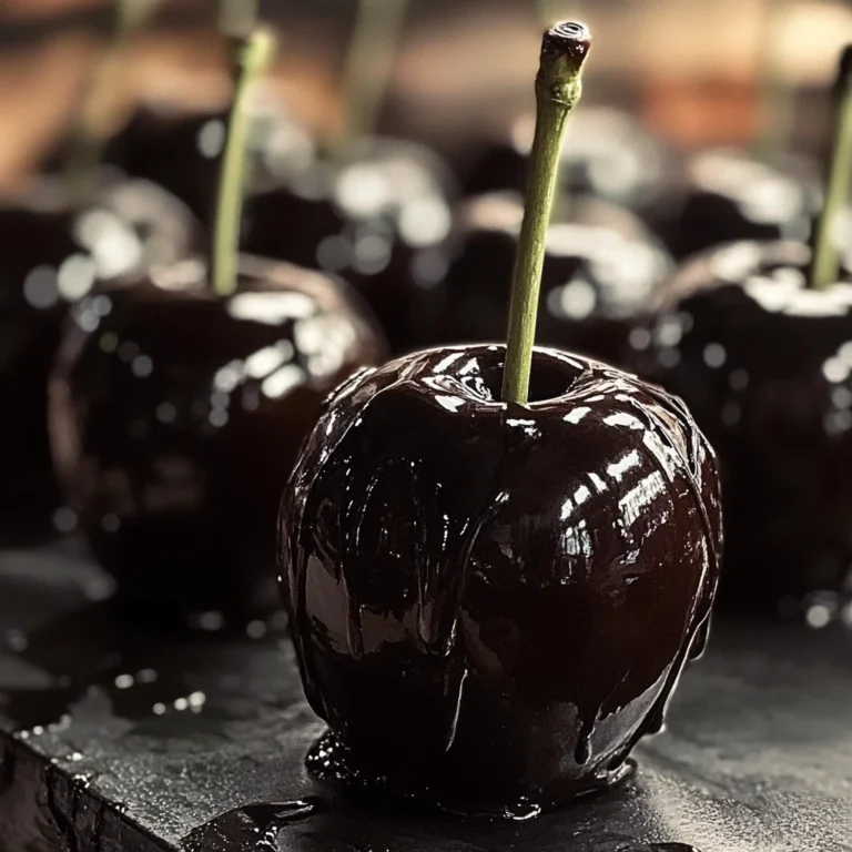 Poison Toffee Apples for Halloween