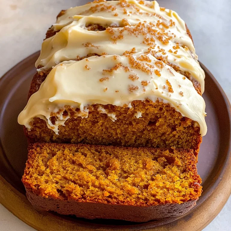 Pumpkin Bread with Cream Cheese Frosting Recipe