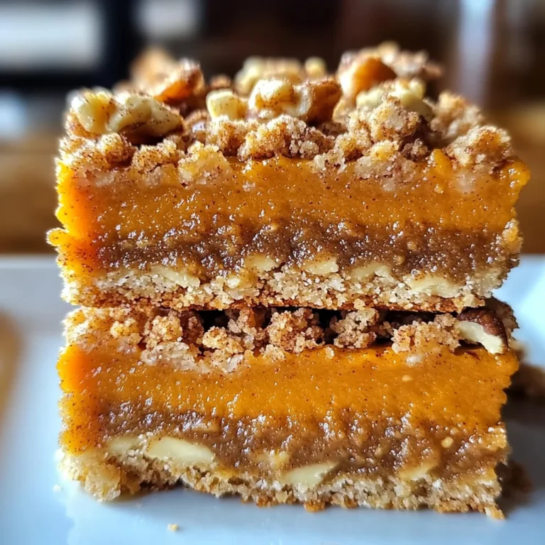 Pumpkin Pie Crumble Bars – Easy Fall Dessert Recipe