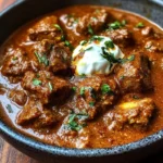 Slow-Cooked Lamb Rogan Josh with Kashmiri Chili and Yogurt