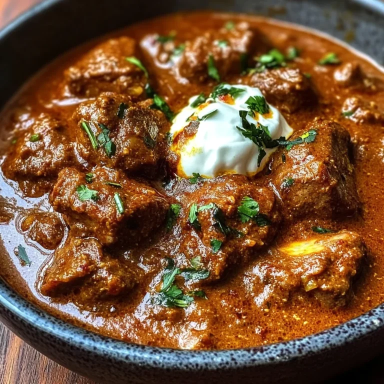Slow-Cooked Lamb Rogan Josh with Kashmiri Chili and Yogurt