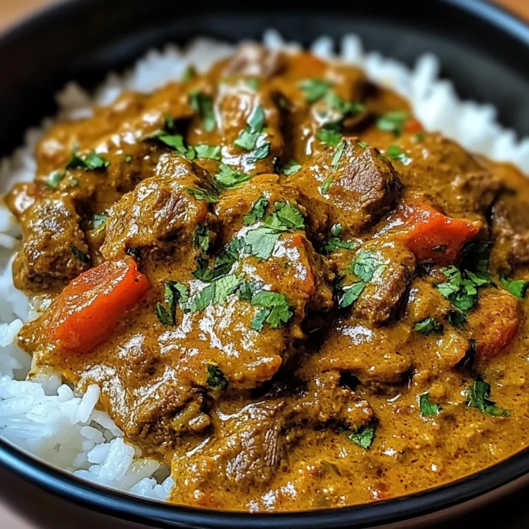Slow-Simmered Beef Curry in Creamy Coconut Sauce