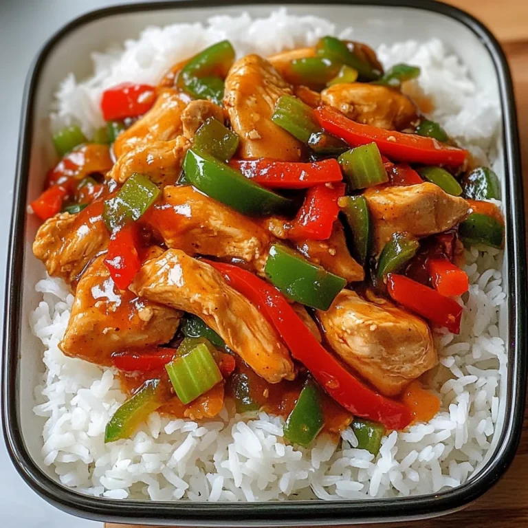 Sweet & Spicy Chicken Stir-Fry with Rice