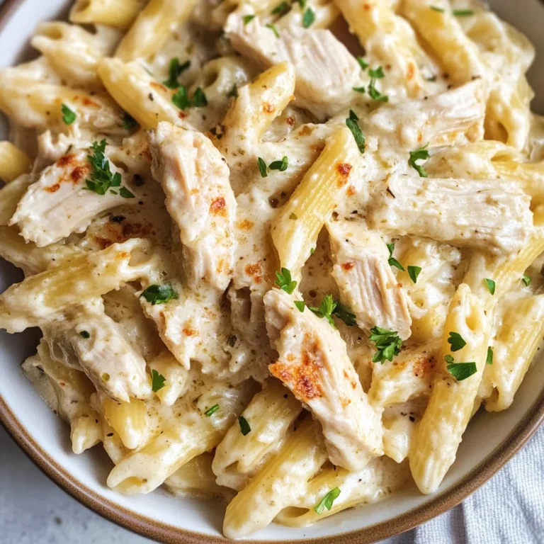 The Best Crockpot Garlic Parmesan Chicken Pasta Recipe