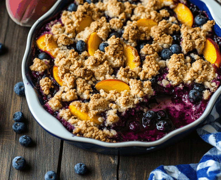 Blueberry Peach Crumble