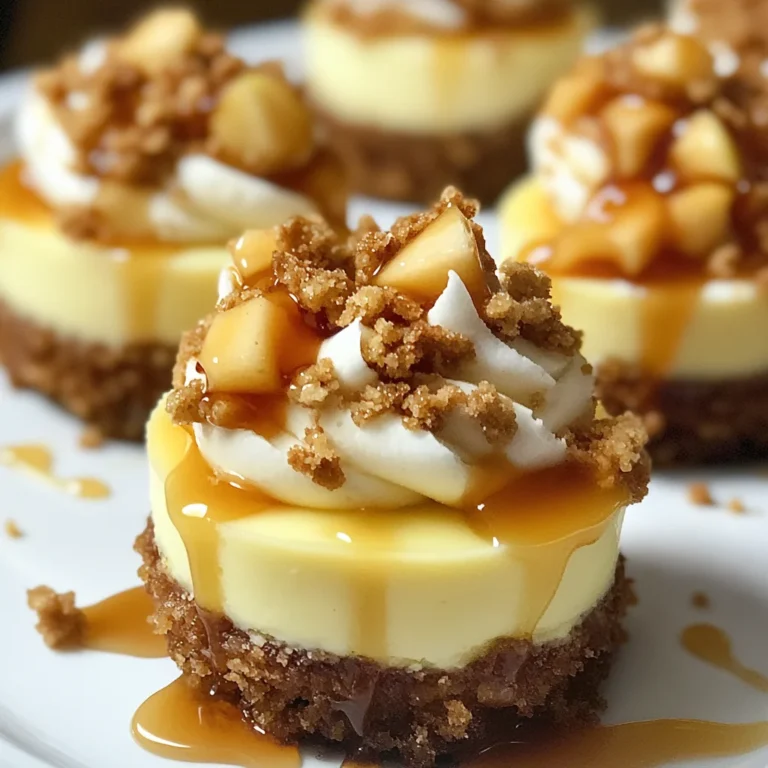 Apple Crisp Mini Cheesecakes
