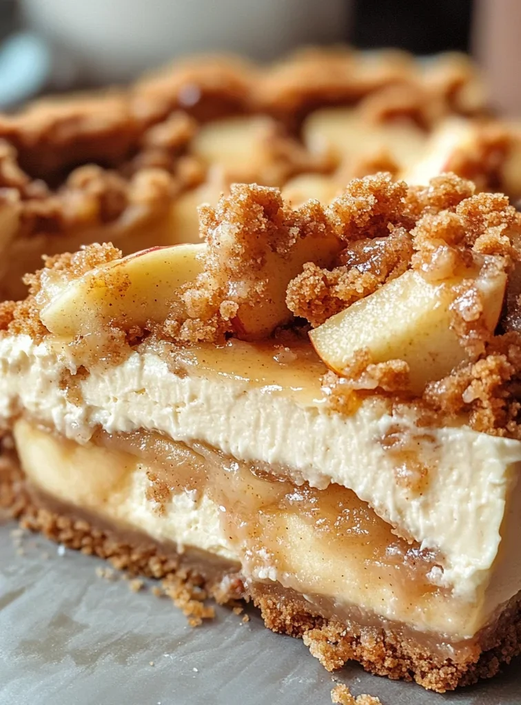 Apple Crumble Cheesecake