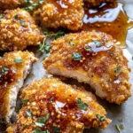Baked Crunchy Hot Honey Chicken
