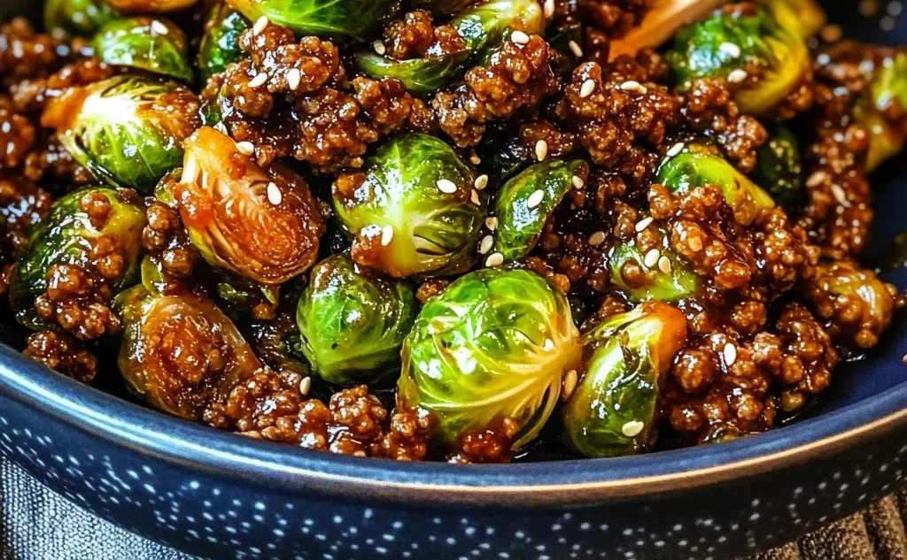 Beef and Brussels Sprouts Stir-Fry