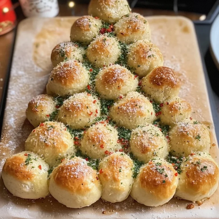 Cheesy Pull-Apart Christmas Tree Bread