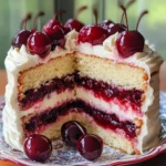 Cherry Layer Cake with Cherry Cream Cheese Frosting