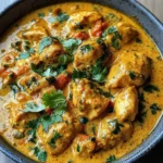 Creamy Coconut Chicken Curry with Naan