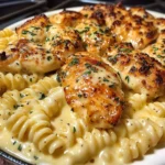 Creamy Garlic Butter Chicken with Twisted Cheddar Pasta