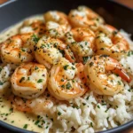 Creamy Garlic Shrimp with Rice