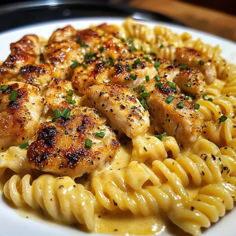 Creamy Velveeta Rotini with Seared Garlic Chicken