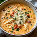 Crock Pot Creamy Chicken Parmesan Soup