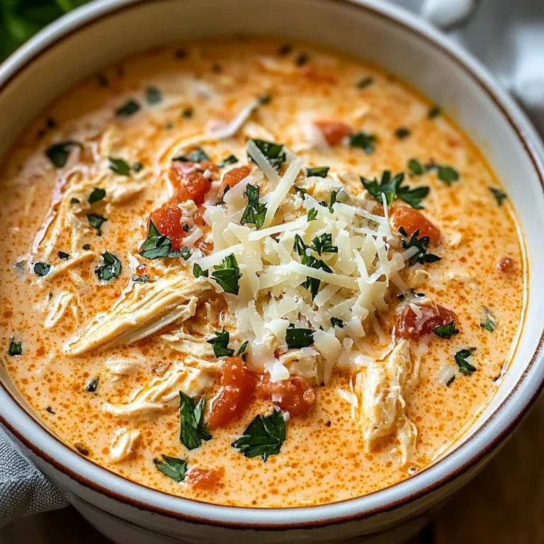 Crock Pot Creamy Chicken Parmesan Soup
