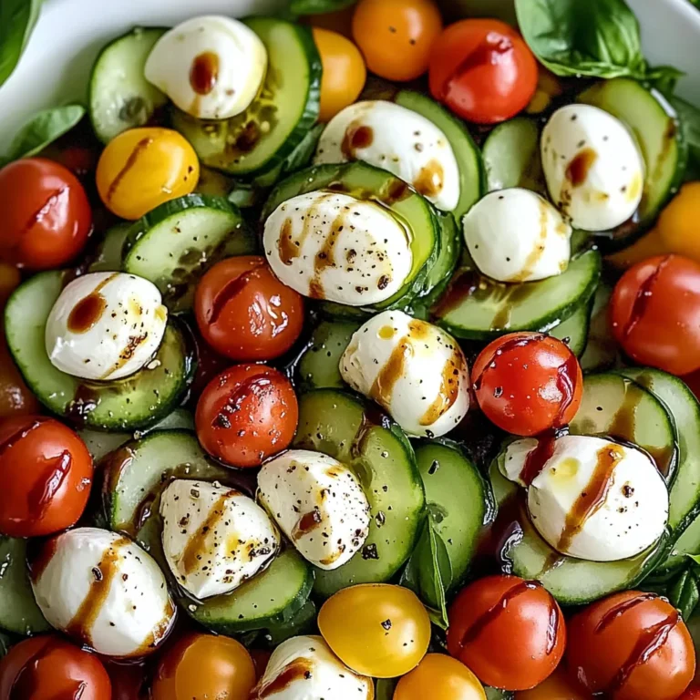 Cucumber Caprese Salad