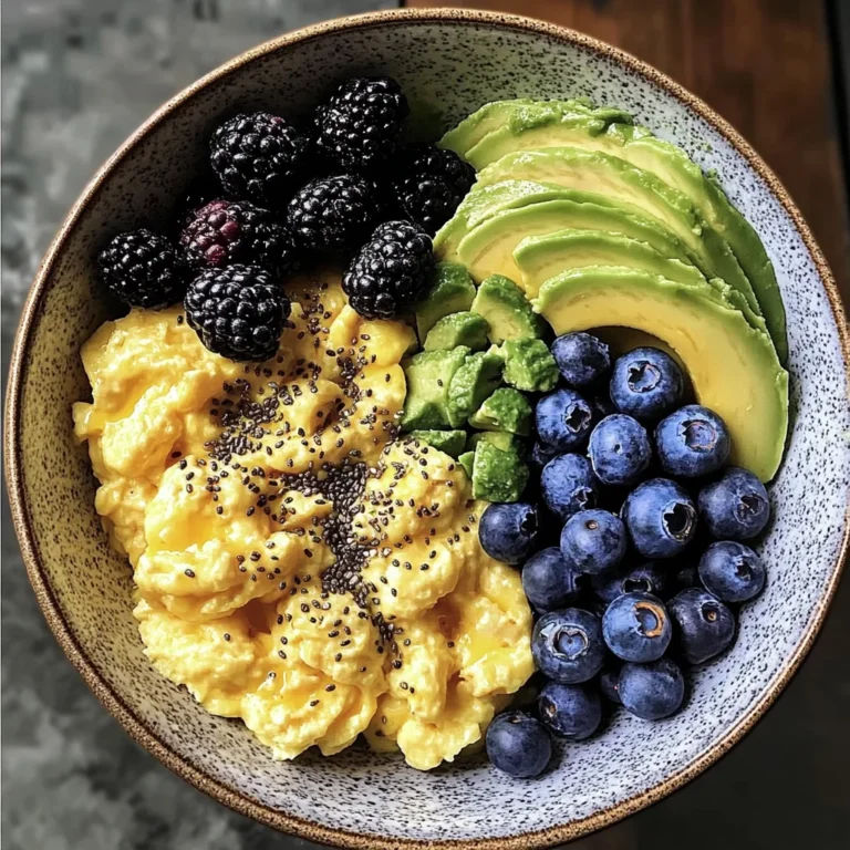 Energizing Scrambled Egg and Fruit Breakfast Bowl