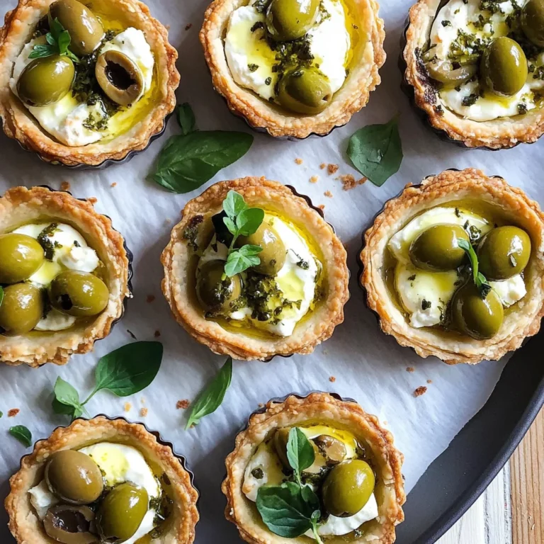 Herby Olive Goat Cheese Tartlets