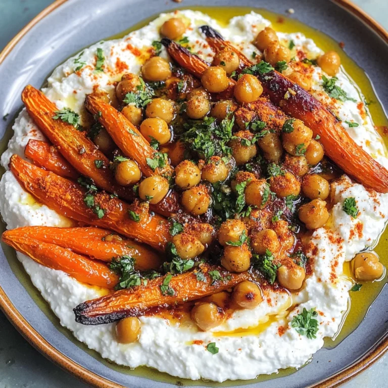 Honey Harissa Carrots With Whipped Feta