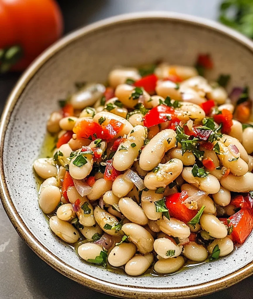 Marinated White Beans
