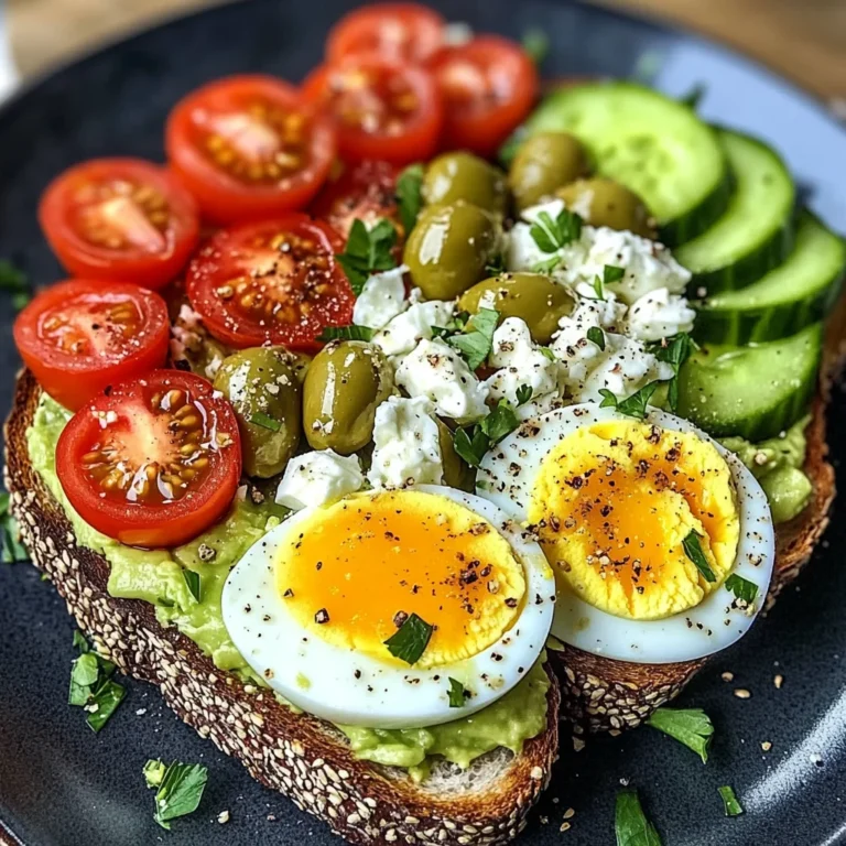 Mediterranean Avocado & Egg Power Plate