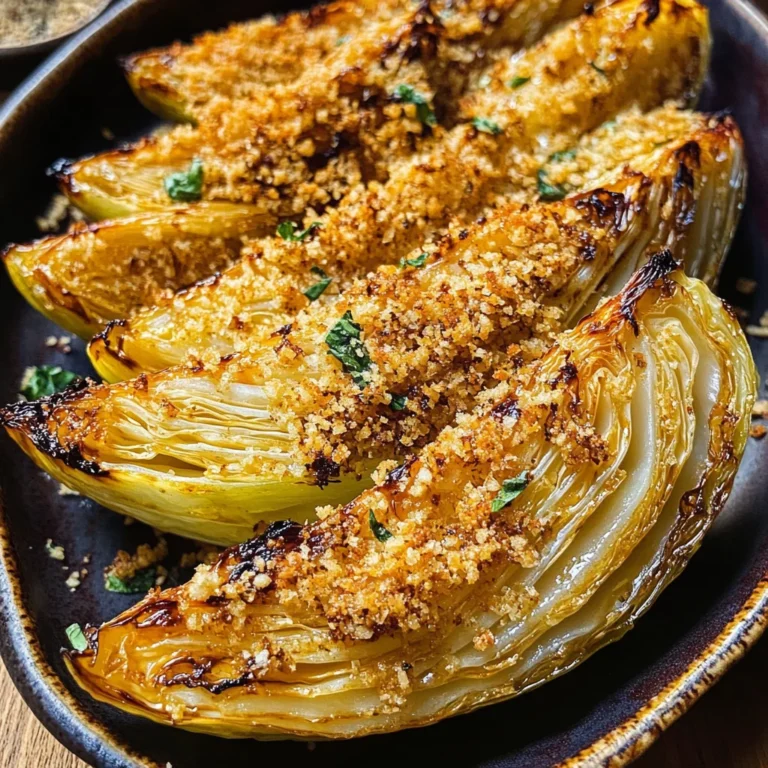 Miso Butter Roasted Cabbage Wedges