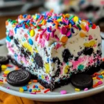 No-Bake Funfetti Oreo Icebox Cake