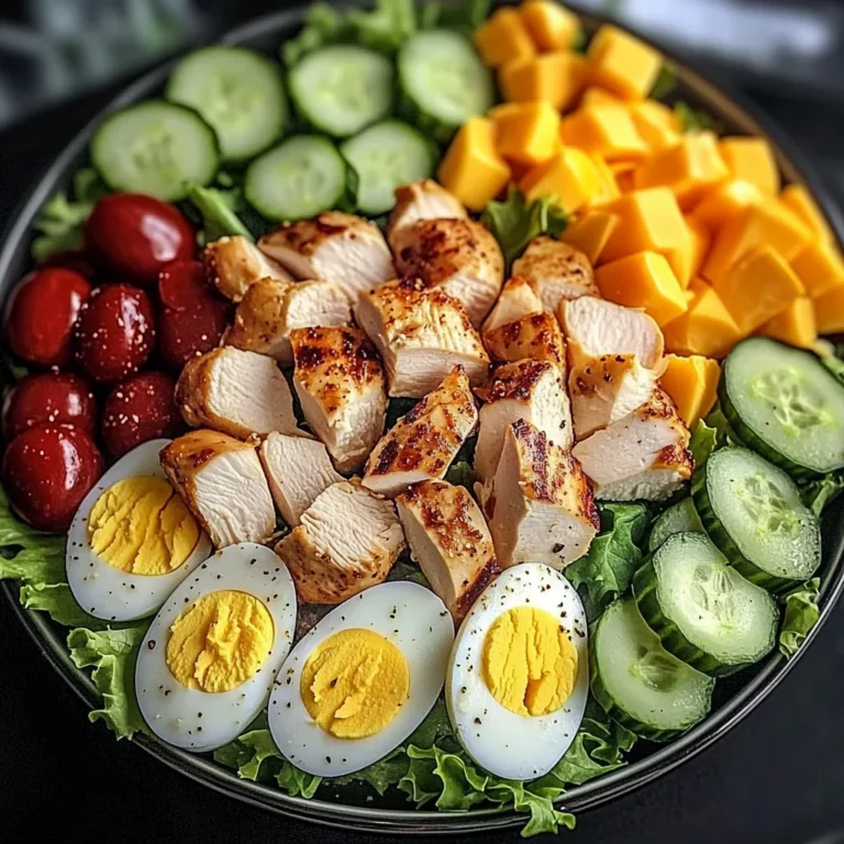 Protein Power Salad with Chicken, Eggs & Cheese