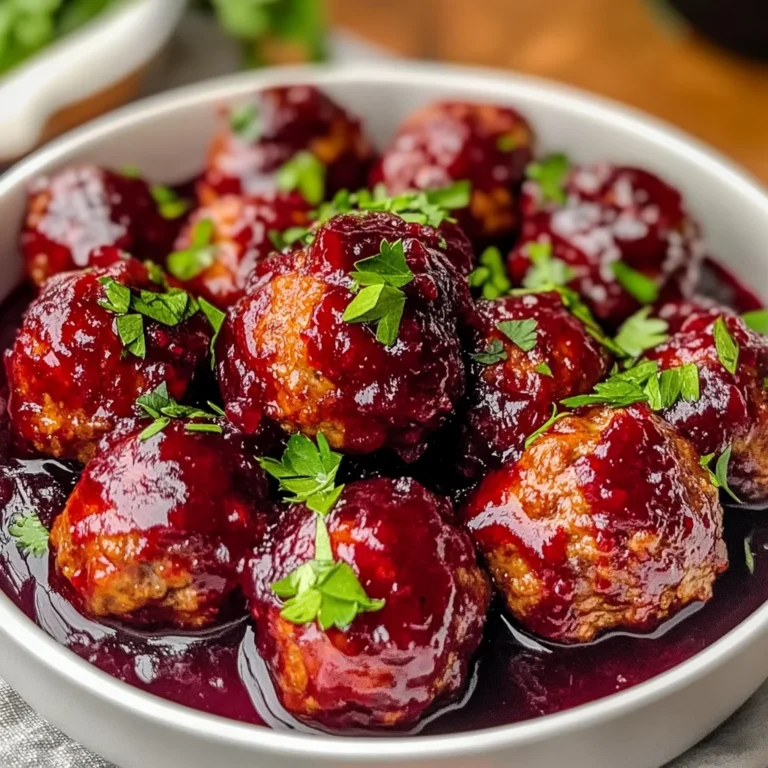 Quick Cranberry Meatballs (Christmas Recipe)
