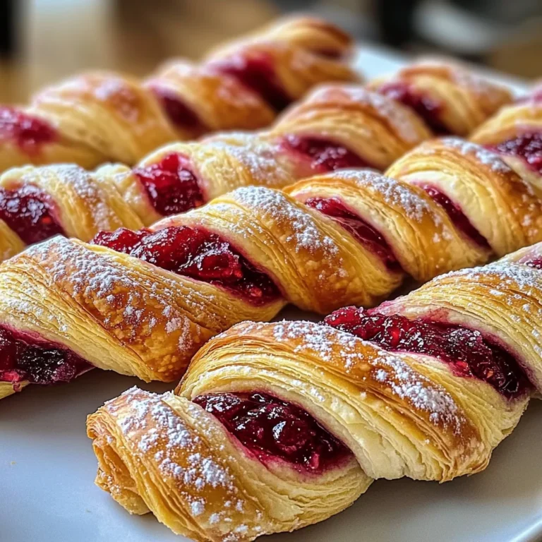 Raspberry Pastry Twists: Indulge in This Sweet Delight!